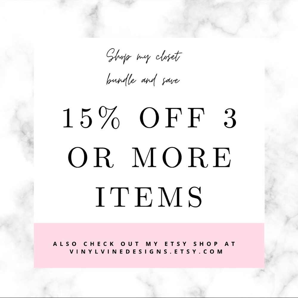 15% off bundles of 3 or more